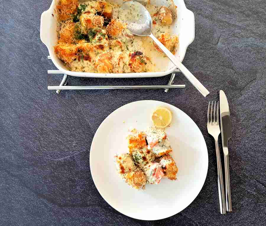 Salmon And Potato Bake | Recipe | Cuisine Fiend